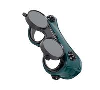 Lunettes de soudure : 7,87 x 3,35 pouces, protection oculaire, lunettes rabattables pour coupe au plasma et soudure forte, confort brûlant électrique de la caméra du miroir en cuivre