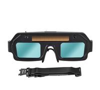 Lunettes de soudure auto-obscurcissantes - Lunettes de soudure alimentées à l'énergie solaire - Verres courbés enveloppants pour protection oculaire pendant le meulage
