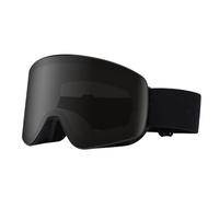 Lunettes de sport cylindriques à large champ de vision, monture TPU, miroir PC, pour hommes et femmes, simples et doubles, lunettes de ski, double couche antibuée, miroir magnétique, noir classique,
