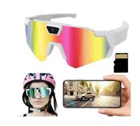 Lunettes de sport intelligentes 4K Ultra HD avec caméra | Caméra d'action POV portable améliorée 2026 for le baseball, le cyclisme, les enregistrements en extérieur et l'aventure(Multicolor,64G)
