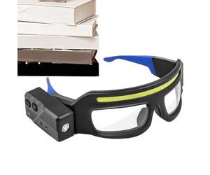 Lunettes de sport multifonctions - Lunettes anti-buée et travail | Lunettes de cyclisme, course, moto, soudage, lumière LED 40 XTE, 350-500 lm, capteur double bouton USB-C 800 mAh, rechargeable IPX4