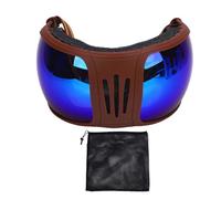 Lunettes de Sport pour Chevaux, Coupe-Vent, Protection UV400, Rembourrage en éponge Multicouche, Sangle réglable pour l'équitation, matériau éponge en Plastique (Bleue)