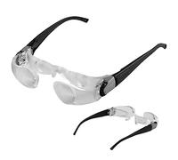 Lunettes de télévision grossissantes réglables x4 Lunettes anti-reflet pour personnes âgées presbytes regardant la télévision pour basse vision, lecture, pêche
