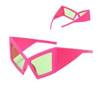 Lunettes De Tendance - Silhouette Extrêmement Grande, Design D'apparence Fantaisie, Construction En Plastique Léger, Couche De Protection Solaire Complète | Road Trip Parc D'attractions Croisiè