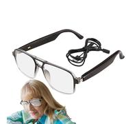 Lunettes de traduction avec IA - Lunettes intelligentes pour voyages, conduite et réunions, Smart Glasses | Wireless Real-Time Translation Glasses | Wireless Intelligent Eyewear For Men And Women