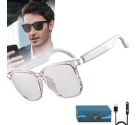 Lunettes De Traduction IA, Appareil De Traduction en Temps RéEl C8, Connexion Bluetooth | Prise en Charge De 75 Langues, Possibilité D'éCouter De La Musique, De Parler Et De Traduire,White
