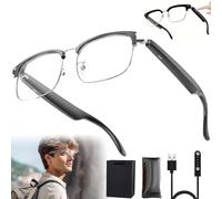 Lunettes De Traduction IA, Traduction InstantanéE Bidirectionnelle - Prend en Charge 138 Langues, Protection Contre La LumièRe Bleue, Microphone Et Haut-Parleur IntéGréS,Silver