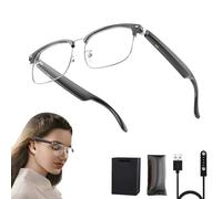 Lunettes De Traduction Intelligentes Ia, Lentilles Anti LumièRe Bleue, Lunettes De Traduction InstantanéE Bidirectionnelles Avec Micro Et Haut-Parleurs IntéGréS Prenant En Charge 138 Langues (Sliver)