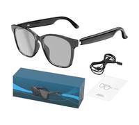 Lunettes de traduction intelligentes : lunettes audio AI, électronique multifonctionnelle, traducteur linguistique en réel | Idéal pour les réunions, la conduite, les voyages, les affaires, les études