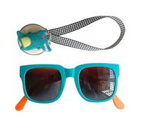 Lunettes de UV - Verres de sécurité polarisés, flexibles, pour filles, protection UV, pliable, bouclier anti-choc pour enfance, monture en matériau synthétique pliable, vert, riferimento