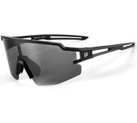 Lunettes de vélo polarisées Rockbros avec protection UV et insert de correction Verres gris - Noir