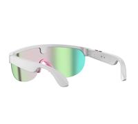 Lunettes de vélo | Protection UV, traduction IA activée par le toucher, lunettes vidéo intelligentes pour vélo, hommes, femmes, filles, jeunes, adolescents, fils, fille, famille, amis, blanc, Refer to