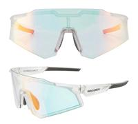 Lunettes de vélo Rockbros Photochromic Uv400 Confortable Durable Blanc