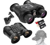 Lunettes de vision nocturne avec effet de vision 3D, zoom numérique 6x, champ de vision 40°, jumelles infrarouges montées sur la tête pour adultes, enregistrement vidéo 4K dans l'obscurité complète
