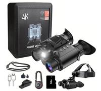 Lunettes de vision nocturne, jumelles numériques 4K pour adultes, lunettes infrarouges avec zoom 8x pour une meilleure visibilité, idéales pour le camping et les activités de plein air