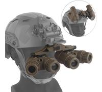 Lunettes de Vision nocturne tactiques GPNVG 18, modèle factice rabattable, monture NVG, casque Airsoft rapide, jumelles, décoration, accessoires de Cosplay HL-ACC-82 TAN