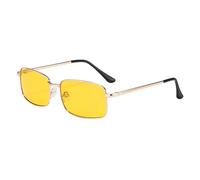Lunettes de vision pour voiture - Lunettes de conduite anti-reflets | Protection UV de jour et de nuit, cadre en métal élégant, idéal pour la conduite, la pêche et les activités de plein air