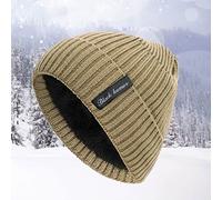 Lunettes de vol enfants d'hiver femmes bonnet de chapeaux chauds tricotés pour hommes bonnet bomber, kaki, taille unique