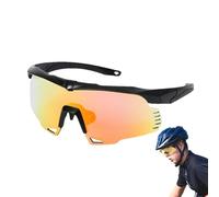 Lunettes de VTT, lunettes de moto pour hommes - Film haute définition, protection UV400, lunettes de soleil polarisées, verres anti-éblouissement - Lunettes amovibles, lunettes de sport miroir à la