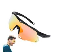 Lunettes de VTT, lunettes de moto pour hommes - Verres anti-reflets, lunettes de soleil polarisées avec film haute définition | Lunettes de sport amovibles, lunettes de mode pour homme don