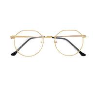 Lunettes de Vue Anti-lumière Bleue Homme Femme Lunettes de Repos Rétro Anti Fatigue Oculaire Monture Lunettes de Lecture Rondes Lunettes d'écran Anti-radiations pour Ordinateur Téléphone Tablettes