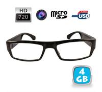 Lunettes De Vue Caméra Espion Hd 720p Appareil Photo Micro Sd 4 Go