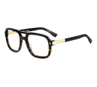 Lunettes de Vue DSQUARED2 D2 0087 WR7 BLACK HAVANA 53/21/140 Homme