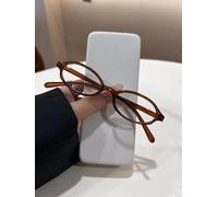 Lunettes De Vue Ovales Rétro Pour Filles,Lunettes Anti-Bleu,Lunettes Décoratives Pour Ordinateur,Lunettes De Conduite En Bord De Mer,Verre Rouge Et Vert,Y2k,1-2 Pièces - Type Khaki