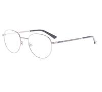 Lunettes De Vue Rétro Ovales Argentées Gucci Sylvie Stripe GG0835O 005 50