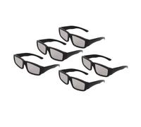 Lunettes d'éclipse solaire - SALALIS - 5 pièces - Protection UV - Monture en plastique - Résistantes aux rayures