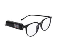 Lunettes D'enregistrement Vidéo Lunettes de Caméra HD 2,7K Espion 110 Grand Angle WiFi Première Personne POV avec Réduction Intelligente du Bruit pour Les Aventures (Black)
