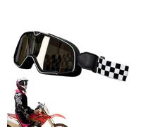 Lunettes D'équitation Vintage - Lunettses De Moto Coupe-vent Anti-poussière, Lunetts De Course Rétro, Grand Confort De Conduite | Ski De Motocross Pour Hommes Et Femmes, Aventure De Tourisme En Plein