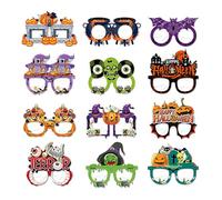 Lunettes d'Halloween, accessoires de photomaton d'Halloween | 12 pièces de lunettes innovantes pour Halloween, accessoires de photomaton d'Halloween, lunettes de fête