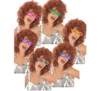 Lunettes disco paillettées adulte argent