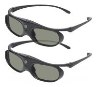 Lunettes DLP 3D actives rechargeables compatibles avec les projecteurs DLP 3D, notamment BenQ, Acer, Dell, Vivitek, Sharp, LG, Nec et Mits.