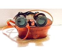 Lunettes d'opéra vintage avec étui en cuir, jumelles en laiton avec sangle de transport, lunettes de théâtre décoratives