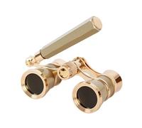 Lunettes d'opéra vintage - Jumelles optiques - Objectif de théâtre - Outil de visualisation délicat et polyvalent - Cadeau pour femme - Poignée dorée