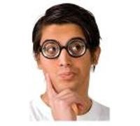 Boland – Lunettes – Lunettes de Simplet – Double foyer – Accessoire humoristique – Noir