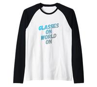 Lunettes drôles avec Citations sur Le Monde Manche Raglan