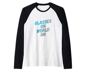 Lunettes drôles avec Citations sur Le Monde Manche Raglan