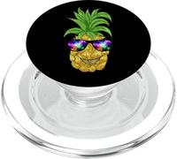 Lunettes drôles d'ananas dans l'univers Cosmos PopSockets PopGrip pour MagSafe