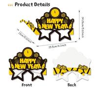 Lunettes Du Réveillon Du Nouvel An | 8 Pièces Accessoires Photobooth Pour Fêtes - Lunettes De Fête Pour Les Célébrations | Pour Adolescents Et Adultes, Fêtes Nocturnes, Dîners De Bureau, Chant De Noël