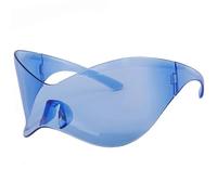 Lunettes élégantes pour filles et garçons - Accessoires photo de voyage Hip Hop - Lunettes Hip Hop surdimensionnées - Pour filles et garçons - Punk Rock, Film bleu
