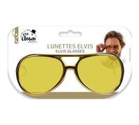 Lunettes - Elvis Presley - Déguisement - Doré - Plastique - Adulte - Soirée Or
