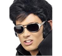 Lunettes Elvis Presley© - SMIFFY'S - Argent - Mixte - Intérieur - Adulte