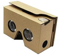 Lunettes en carton pour casque 3D VR DIY Réalité Virtuelle Box Lunettes et sangle de tête confortable pour tous les smartphones 3,5-6"