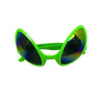 Lunettes fantaisie Alien 13 x 8,2 cm - Lunettes drôles vertes