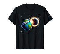 Lunettes fantaisistes pour observer l'éclipse solaire de la Terre 2024 T-Shirt