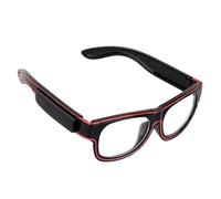 Lunettes Fluorescentes Dans L'obscurité - Lunettes LED,Accessoires Prismatiques pour Adultes Fête Piscine Déguisement Halloween Festival, Rose, Se référer à la description