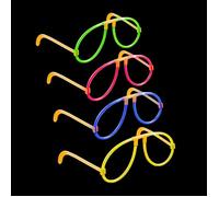 P'TIT CLOWN - 14801 - Lunettes Bâtons Lumineux - Accessoires de Fête Fluorescents pour Festival, Carnaval, Anniversaire, Mariage, Noël, Nouvel an